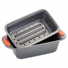 Rachael Ray Yum-O Nonstick 2 Piece Meat Loaf Pan Set RRY1412